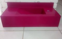 Banheiro com Tampo em Silestone Magenta Energy