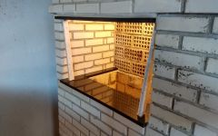 Área de churrasqueira em Granito<br> Preto São Gabriel