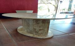 Mesa Trabalhada em Mármore Travertino