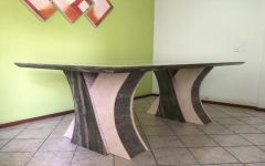 Mesa em Mármore Verde Bamboo