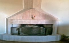 Lareira em Mármore Travertino Romano